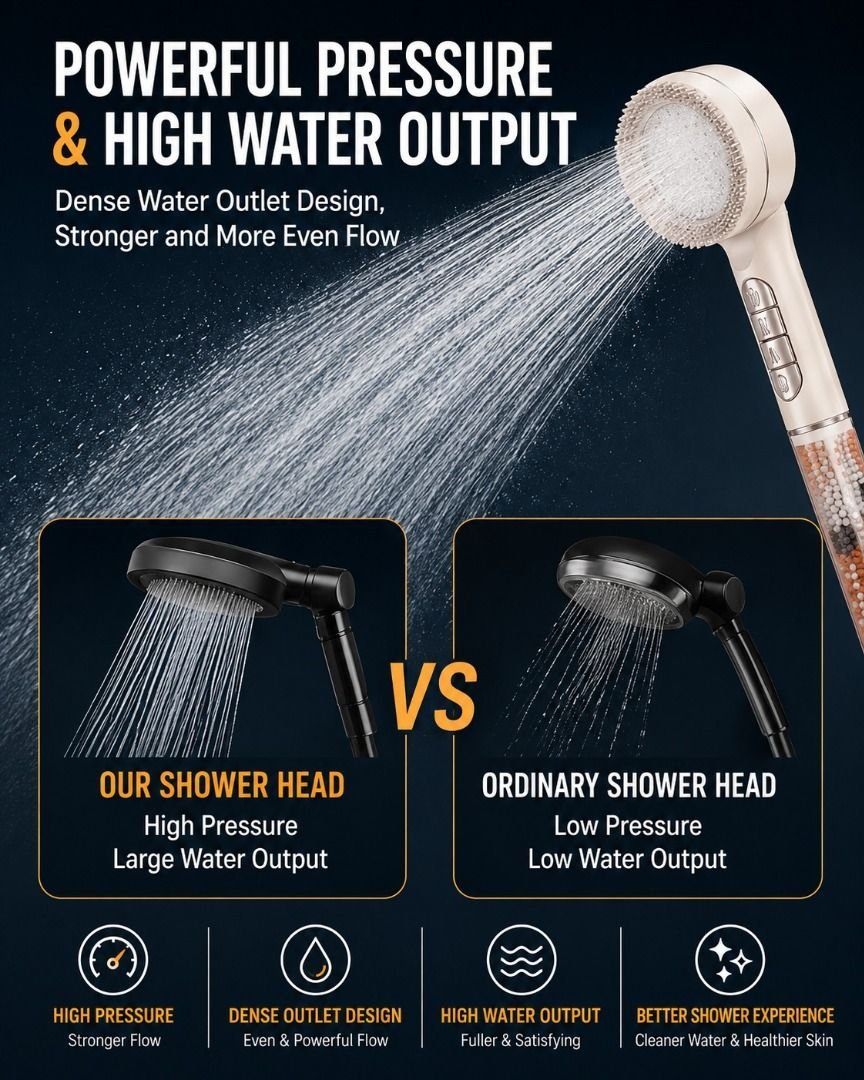 4 Modes High Pressure Filtered Shower Head - Image 5