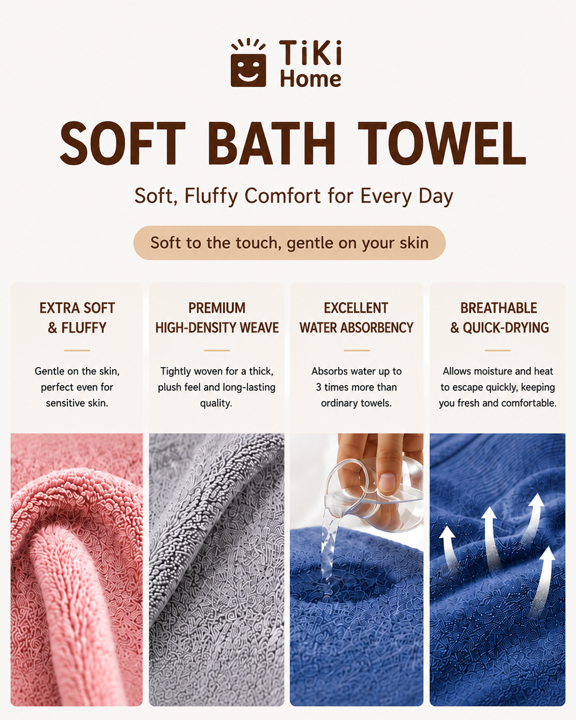 Premium Soft Absorbent Bath Towel - Image 6