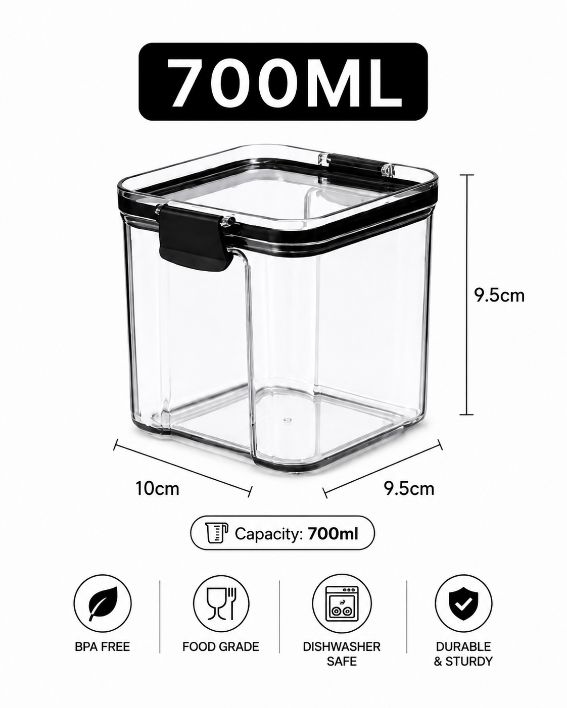 700ml Premium Airtight Food Container
