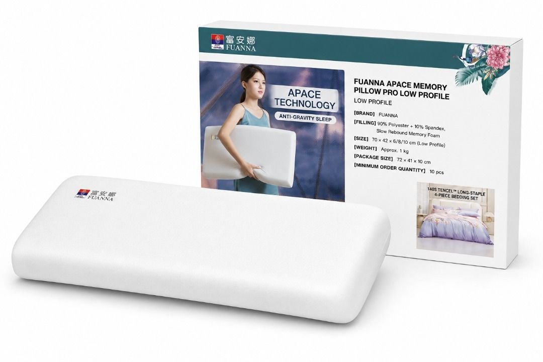 FUANNA APACE TECH Deep Sleep Protective Pillow Pro Low Profile